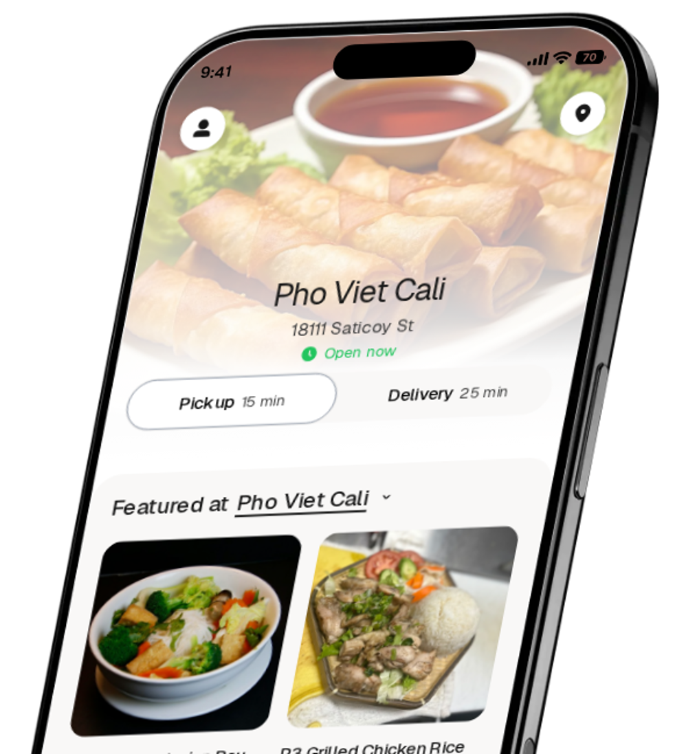 Pho Viet Cali app preview